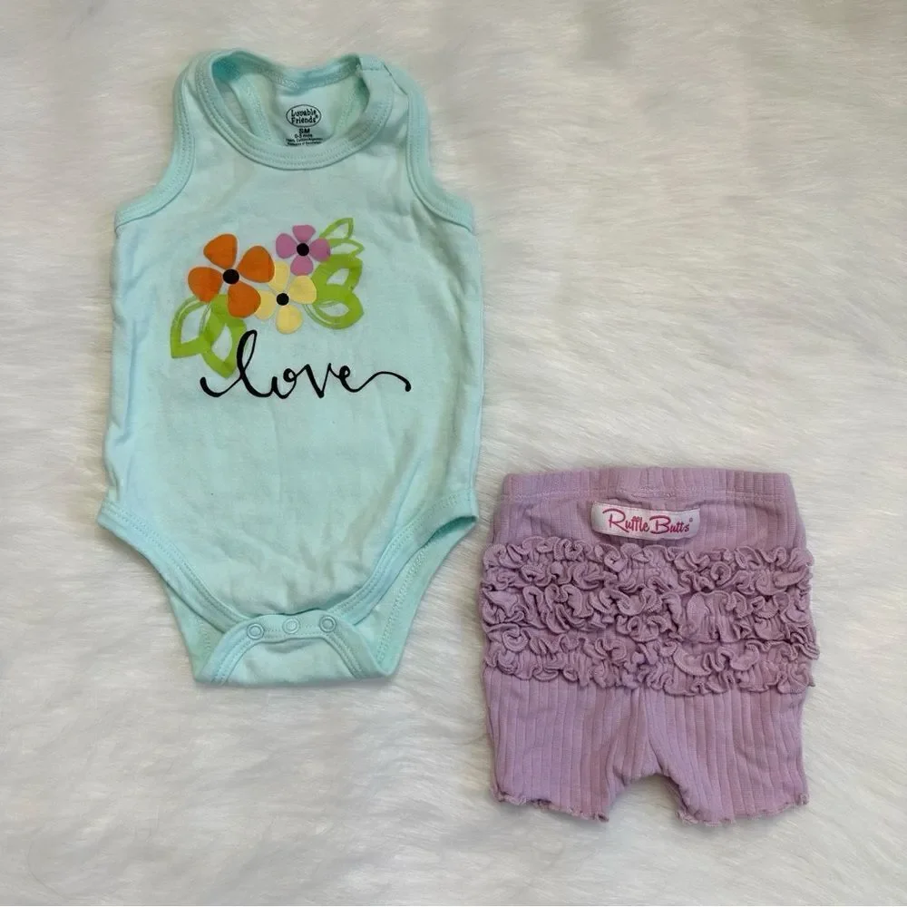 0-3 Months Baby Girl Summer Clothes LOT